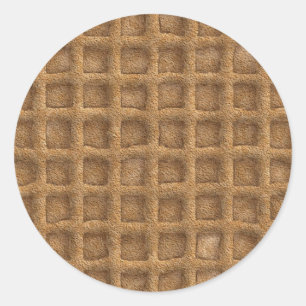 Pegatina Redonda Waffle Cone