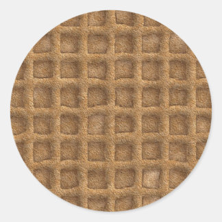 Pegatina Redonda Waffle Cone