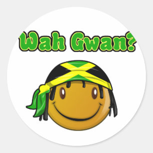 Pegatina Redonda wah gwan