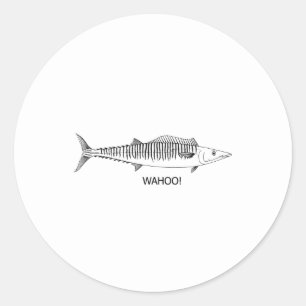 Pegatina Redonda ¡WAHOO! Gráfico