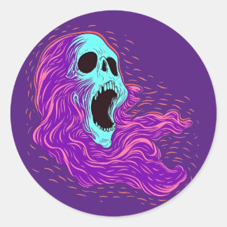 Pegatina Redonda Wailing Banshee