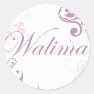 Pegatina Redonda walima pink