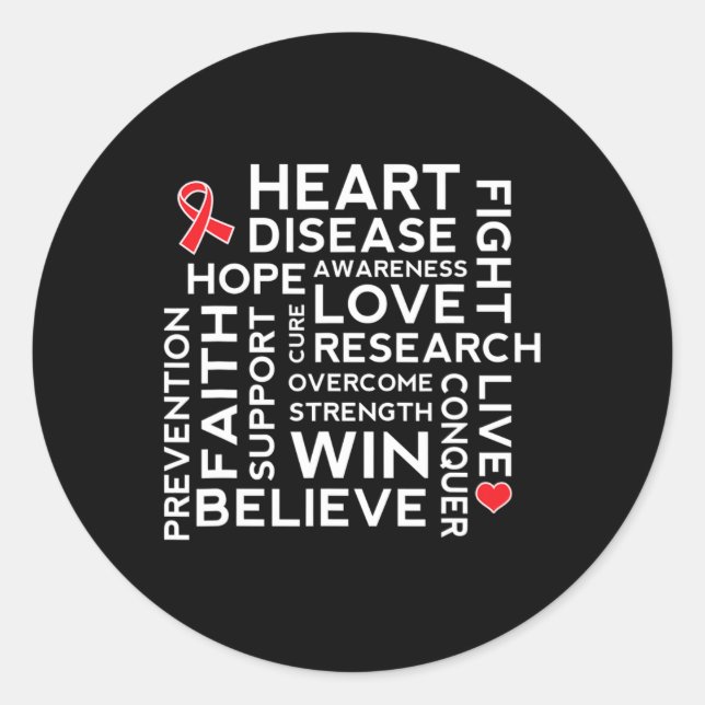 Pegatina Redonda Walk Tee de Apoyo a la Concienciación sobre la Enf (Anverso)