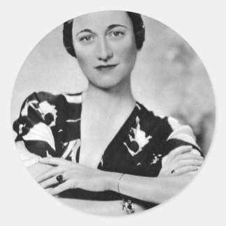 Pegatina Redonda Wallis Simpson