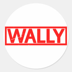 Pegatina Redonda Wally Stamp