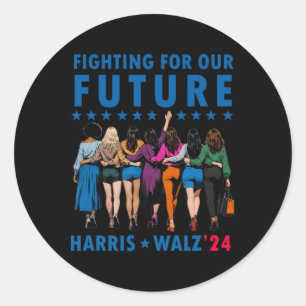 Pegatina Redonda Waltz Wheimer 2024 Future Button Election Women Gi
