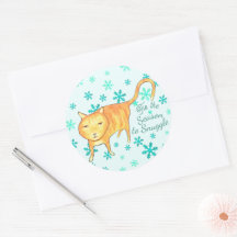 Warm Fuzzies & Winter Flurries Christmas Cat