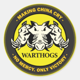 Pegatina Redonda Warthogs