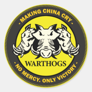 Pegatina Redonda Warthogs