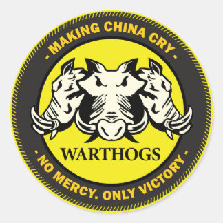 Pegatina Redonda Warthogs