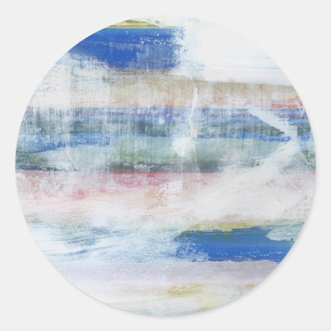 Pegatina Redonda Wash blanco II (Anverso)