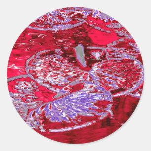 PEGATINA REDONDA WATER LILY POND