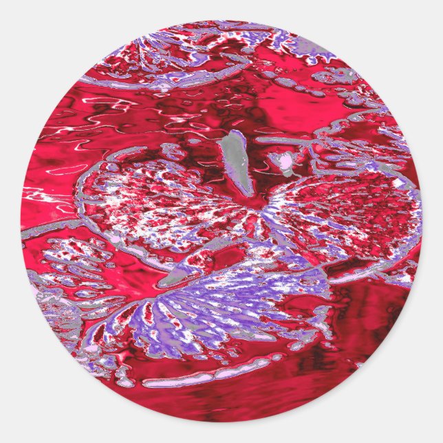 PEGATINA REDONDA WATER LILY POND (Anverso)