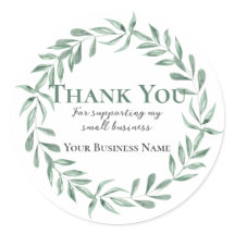 Watercolor Leafy Eucalyptus Wreath Gracias