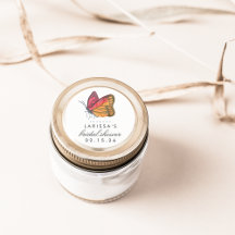 Watercolor Mariposa Red Bridal Shower