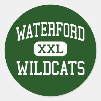 Pegatina Redonda Waterford - Wildcats - High - Waterford Ohio