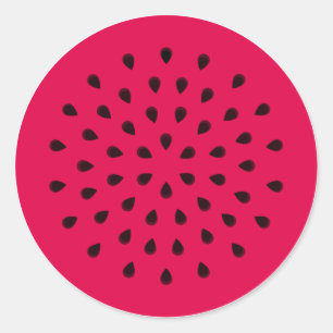 Pegatina Redonda Watermelon de arte pop
