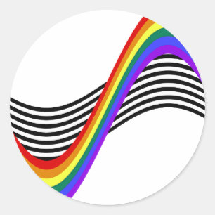 Pegatina Redonda Wave de los aliados de STR8