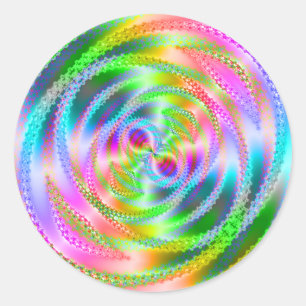 Pegatina Redonda Web Funky