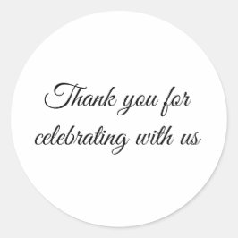 Pegatina Redonda Wedding favour sticker