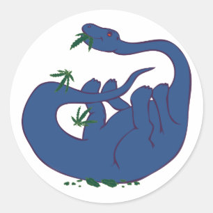 Pegatina Redonda Weed Historic