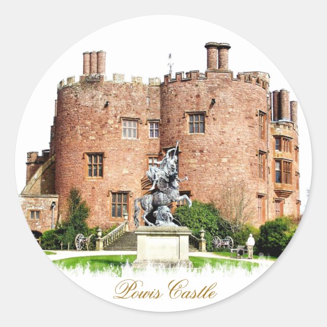 PEGATINA REDONDA WELSH CASTLES (Anverso)