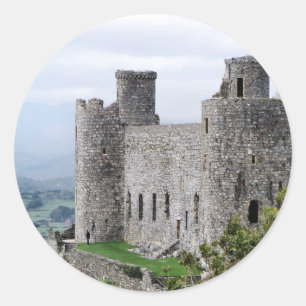PEGATINA REDONDA WELSH CASTLES