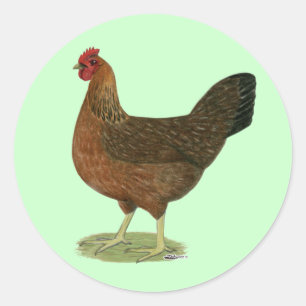 Pegatina Redonda Welverano Hen