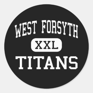 Pegatina Redonda West Forsyth - Titans - High - Clemmons