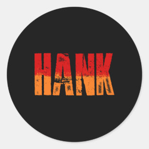 Pegatina Redonda Western Hank Folk Style Line Dancing Country Music