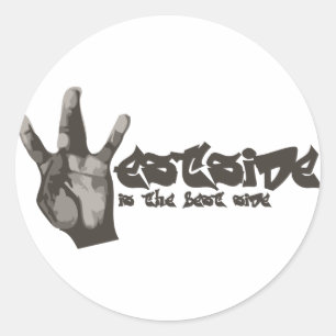 Pegatina Redonda Westside