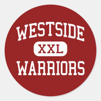 Pegatina Redonda Westside - Warriors - High School - Omaha Nebraska