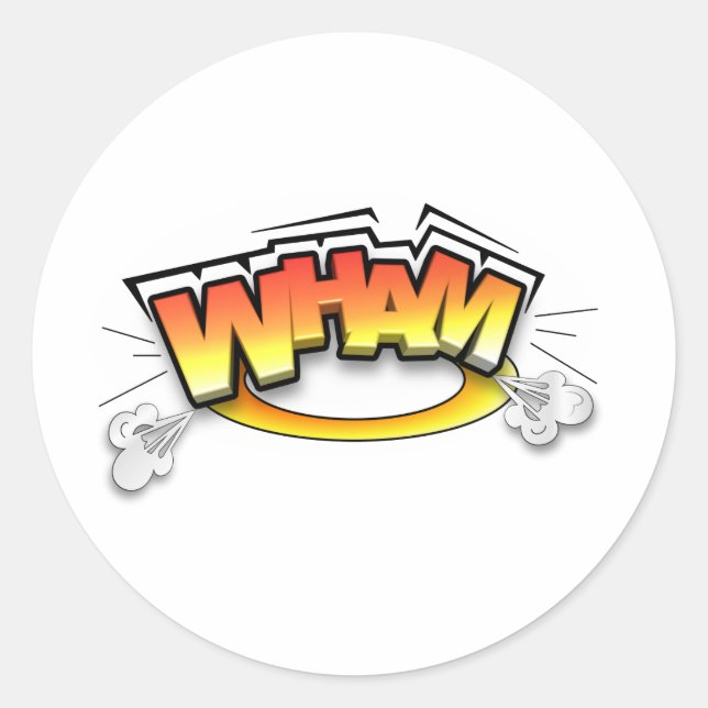 Pegatina Redonda Wham (Anverso)