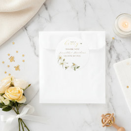 Pegatina Redonda What Will Baby Be Gender Reveal