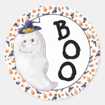 Whimsical Ghost Boo Halloween