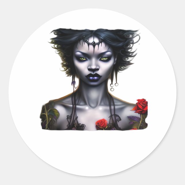 Pegatina Redonda Whimsigoth Classic Magic (Anverso)