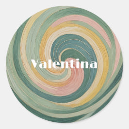 Pegatina Redonda Whimsy