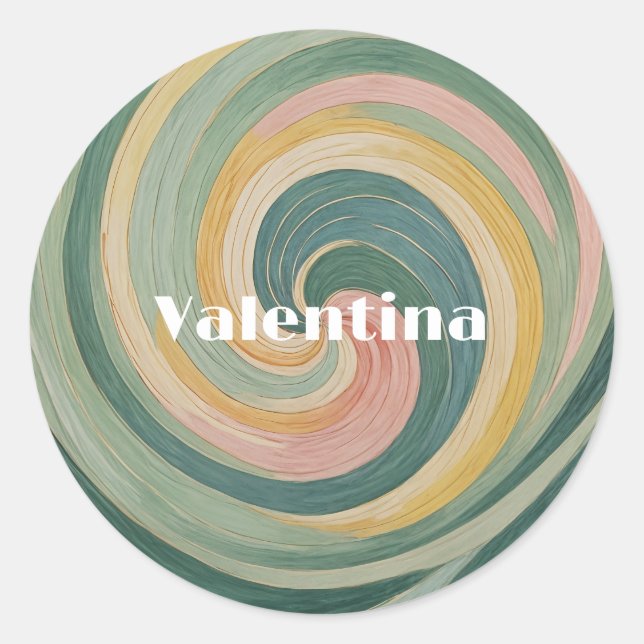 Pegatina Redonda Whimsy (Anverso)