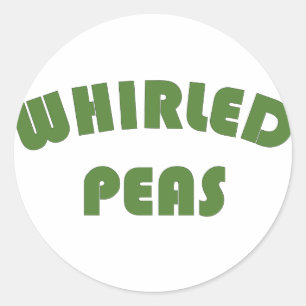 Pegatina Redonda Whirled Peas