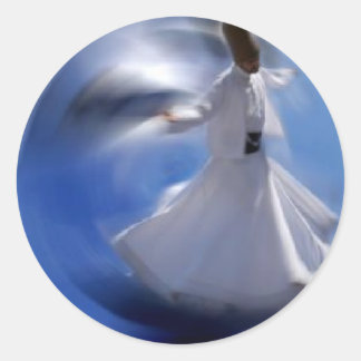 Pegatina Redonda whirling_dervish