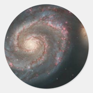 Pegatina Redonda whirlpoolgalaxy