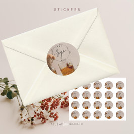 Pegatina Redonda Whiskey | Boho Flowers | Estético