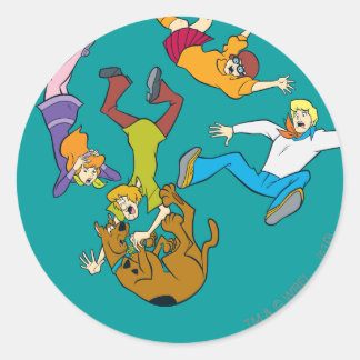 Pegatina Redonda Whole Gang 17 Mystery Inc