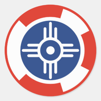 Pegatina Redonda Wichita Air Squadron Roundel