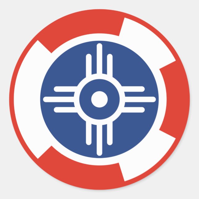 Pegatina Redonda Wichita Air Squadron Roundel (Anverso)