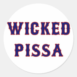 Pegatina Redonda Wicks Pissa