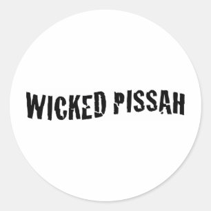 Pegatina Redonda Wicks Pissah