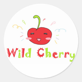 Pegatina Redonda Wild Cherry