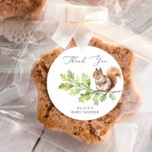 Pegatina Redonda Wild One Está En El Camino De Baby Shower Gracias