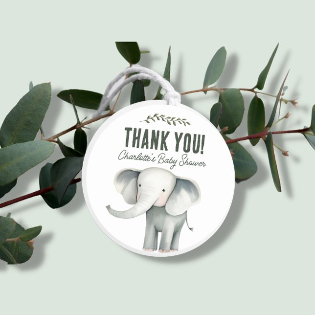 Pegatina Redonda Wild One Safari Animals Baby Shower Gracias (Subido por el creador)
